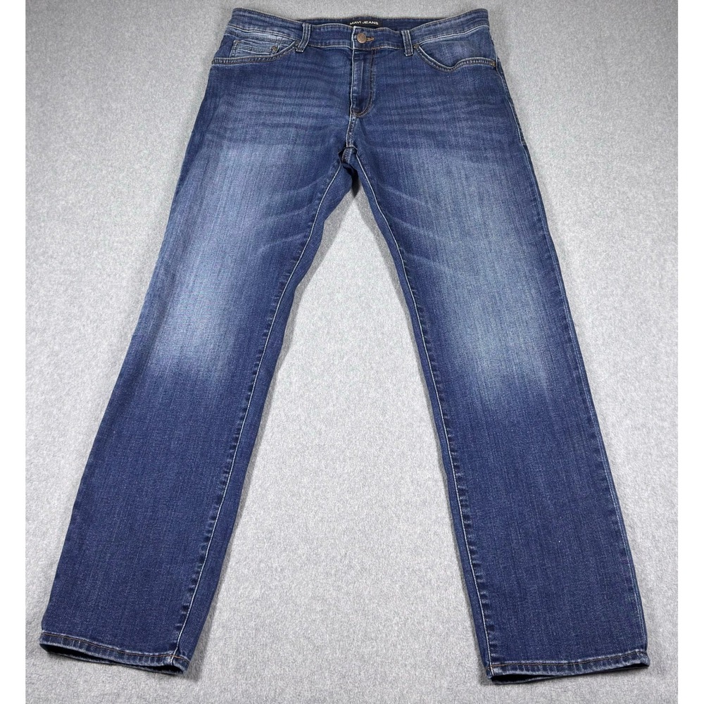Mavi Myles Straight Leg Jeans Mens 34X32 Medium‎ Wash